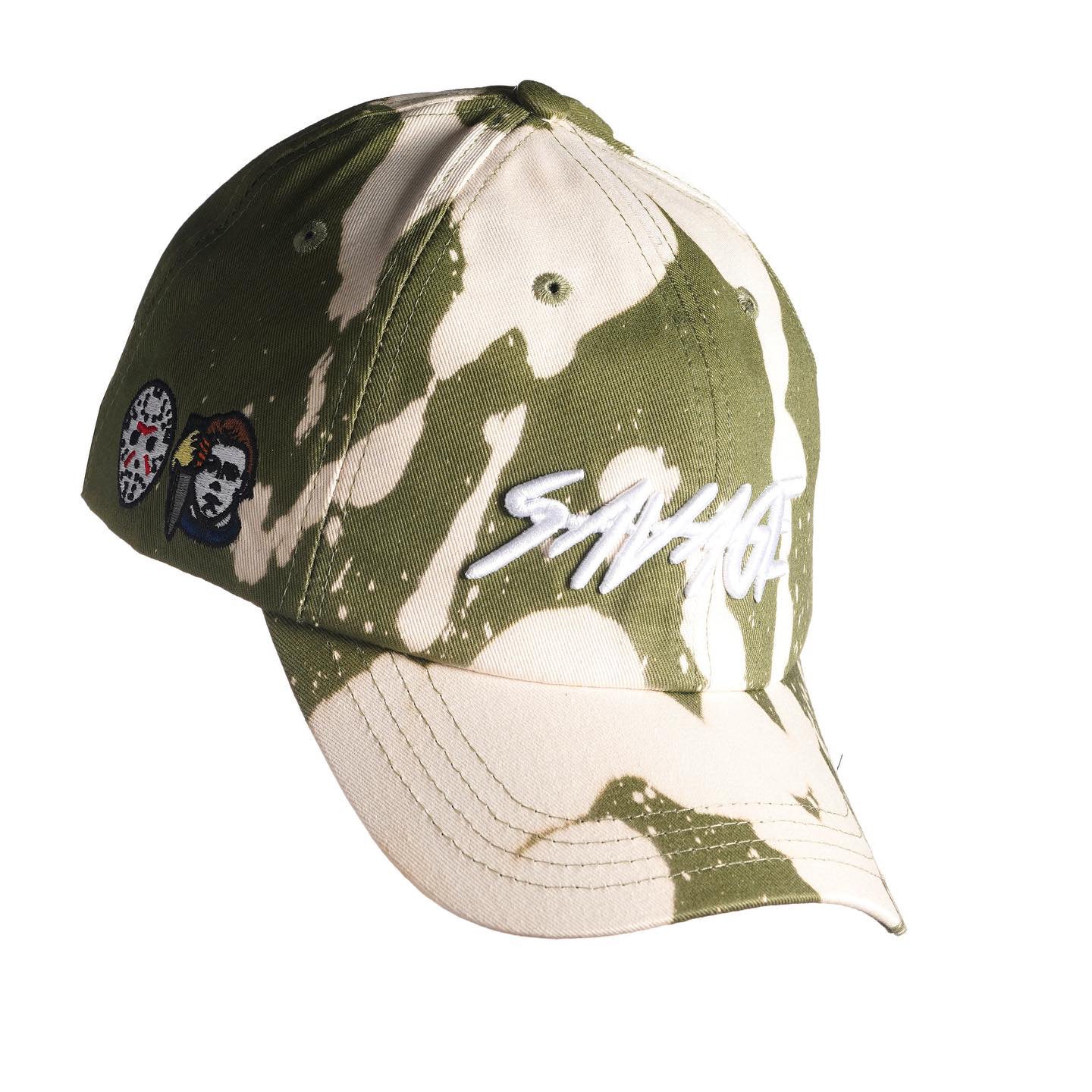 Stained Olive & White Savage Hat – Achill3