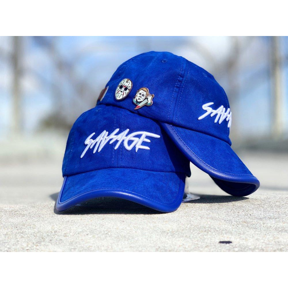 Blue suede cap online